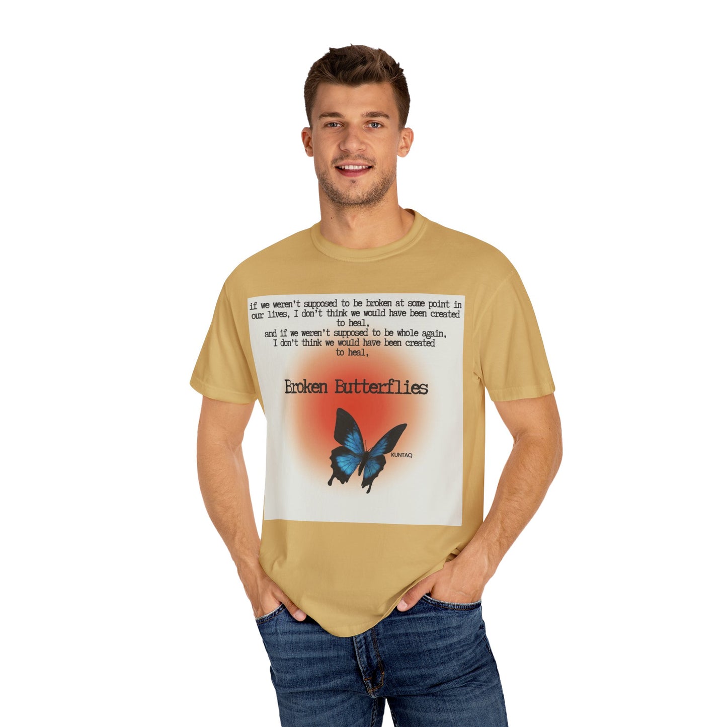 Broken Butterflies Unisex T-Shirt, Inspirational Graphic Tee, Gift for Nature Lovers, Casual Wear, Unique Statement Shirt
