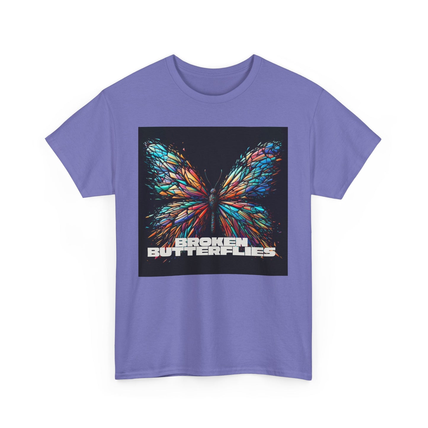 Vibrant Butterfly Tee - Bold Graphic Unisex Cotton T-Shirt, Casual Wear, Gift for Nature Lovers, Unique Fashion Piece, Summer Outing