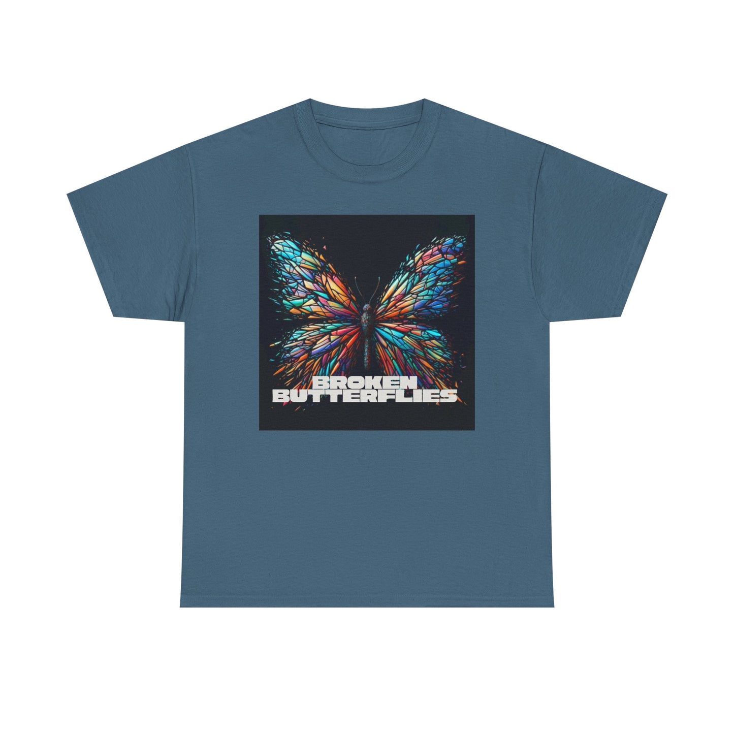 Vibrant Butterfly Tee - Bold Graphic Unisex Cotton T-Shirt, Casual Wear, Gift for Nature Lovers, Unique Fashion Piece, Summer Outing