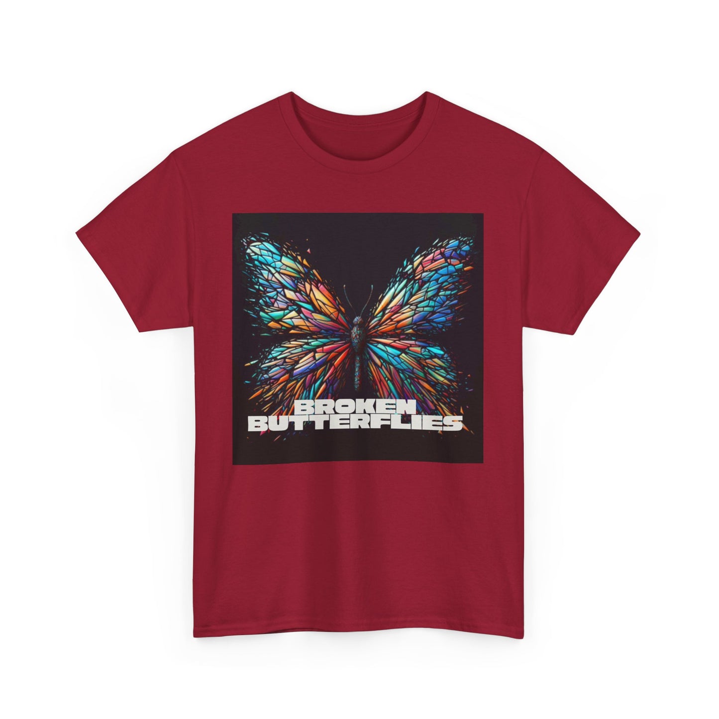 Vibrant Butterfly Tee - Bold Graphic Unisex Cotton T-Shirt, Casual Wear, Gift for Nature Lovers, Unique Fashion Piece, Summer Outing