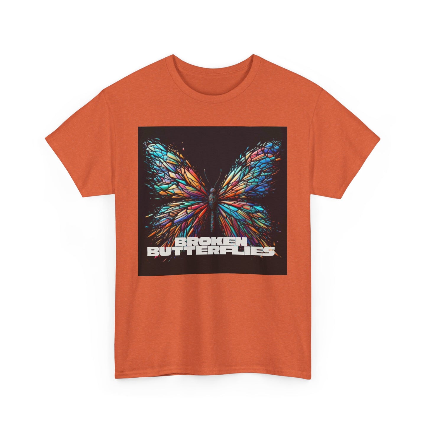 Vibrant Butterfly Tee - Bold Graphic Unisex Cotton T-Shirt, Casual Wear, Gift for Nature Lovers, Unique Fashion Piece, Summer Outing