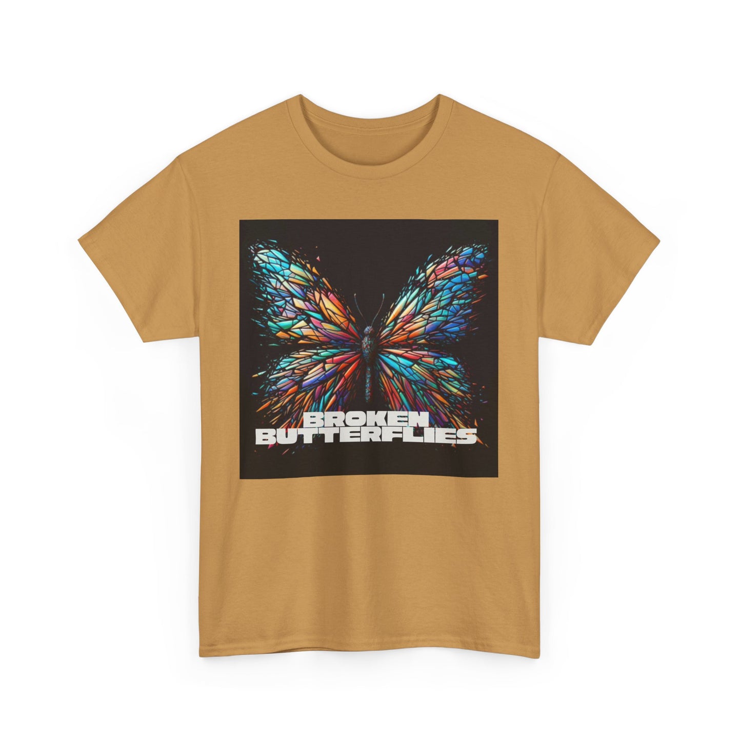 Vibrant Butterfly Tee - Bold Graphic Unisex Cotton T-Shirt, Casual Wear, Gift for Nature Lovers, Unique Fashion Piece, Summer Outing