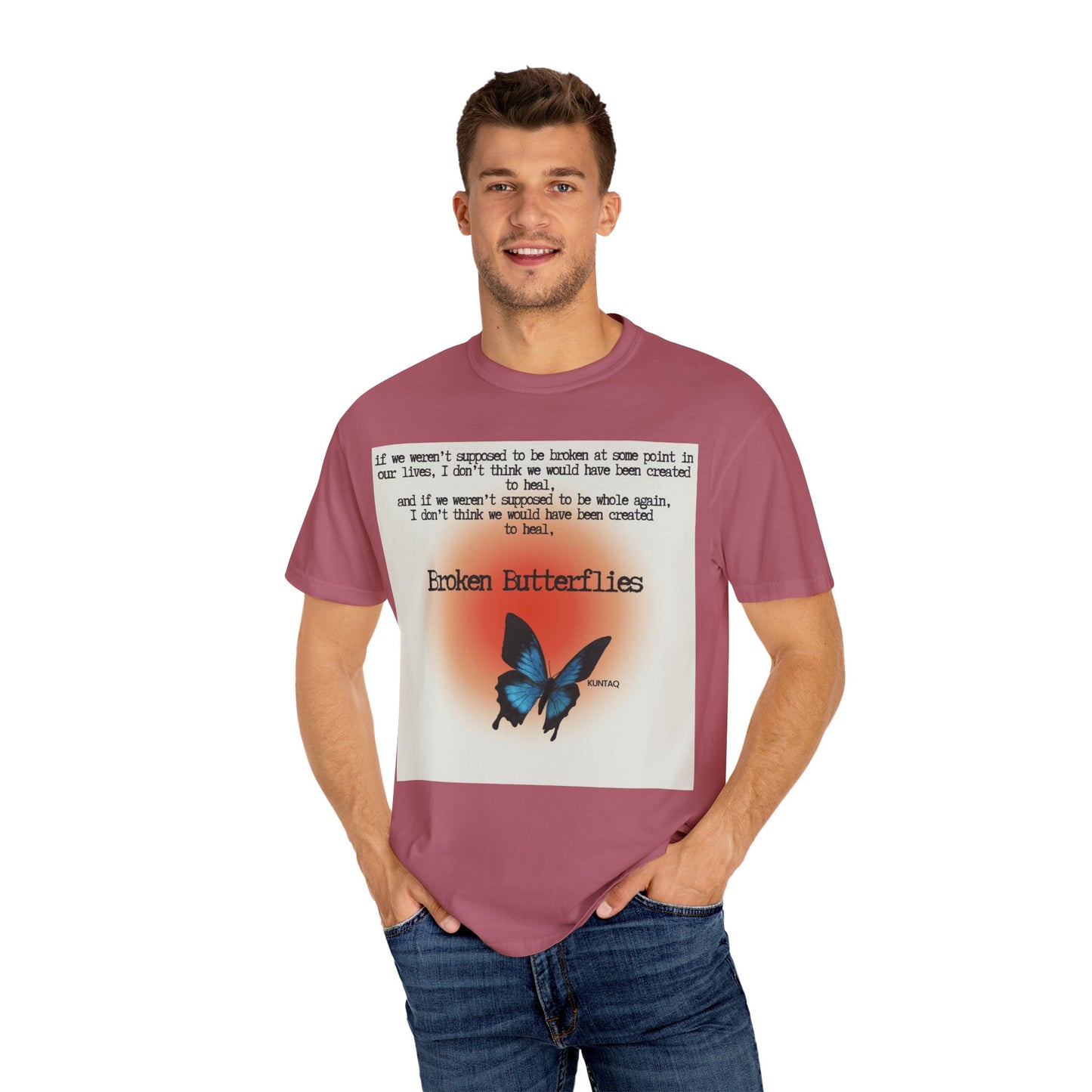 Broken Butterflies Unisex T-Shirt, Inspirational Graphic Tee, Gift for Nature Lovers, Casual Wear, Unique Statement Shirt