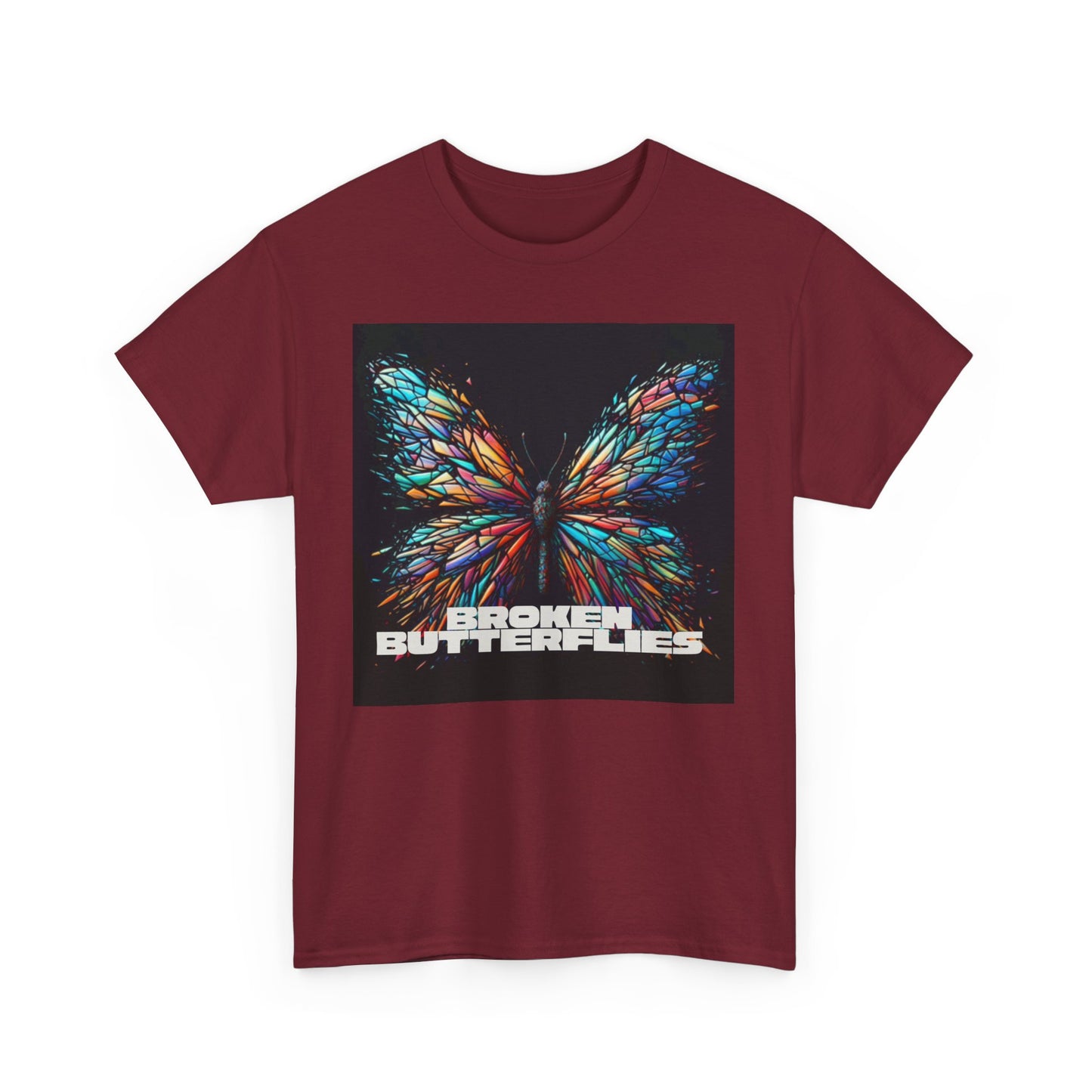 Vibrant Butterfly Tee - Bold Graphic Unisex Cotton T-Shirt, Casual Wear, Gift for Nature Lovers, Unique Fashion Piece, Summer Outing