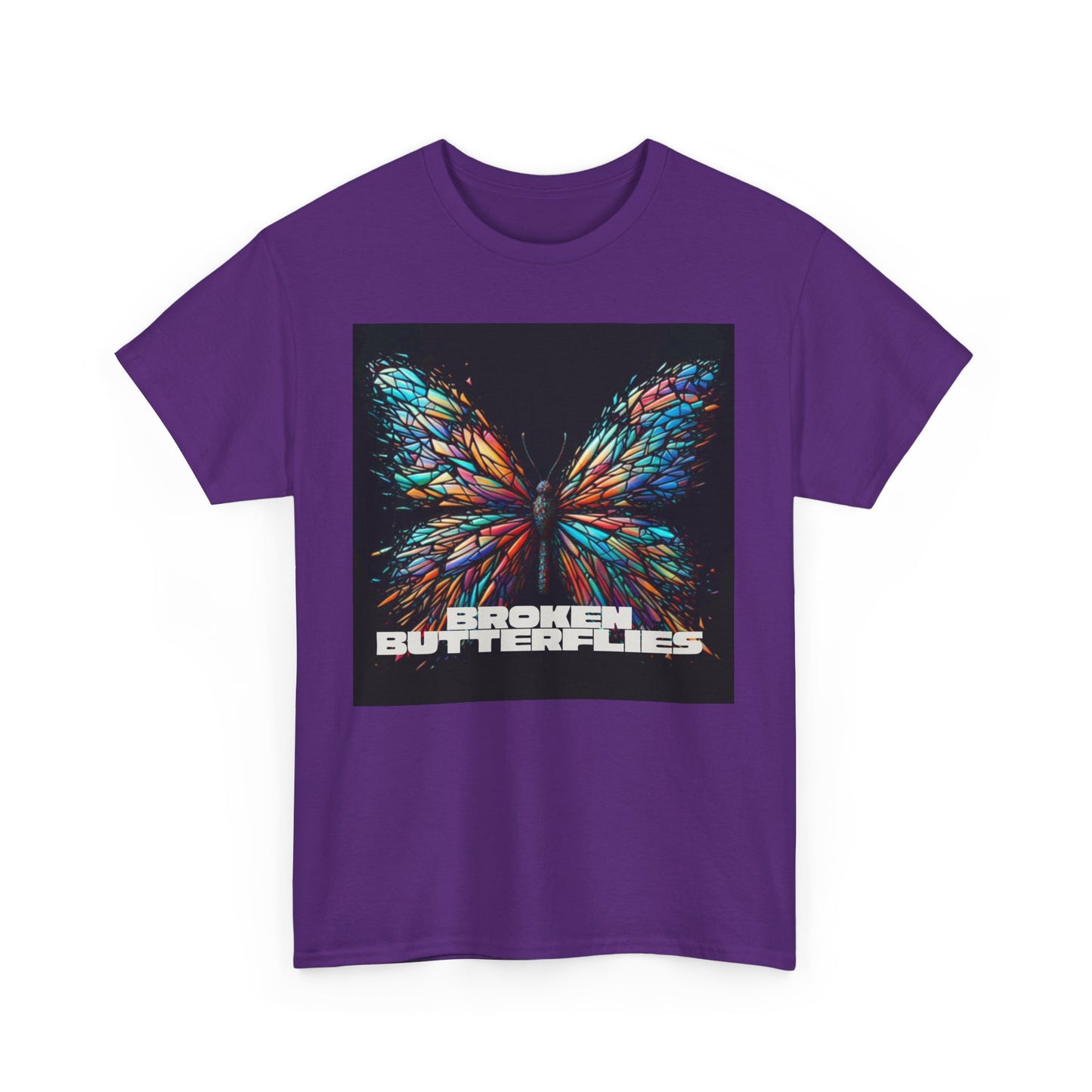 Vibrant Butterfly Tee - Bold Graphic Unisex Cotton T-Shirt, Casual Wear, Gift for Nature Lovers, Unique Fashion Piece, Summer Outing