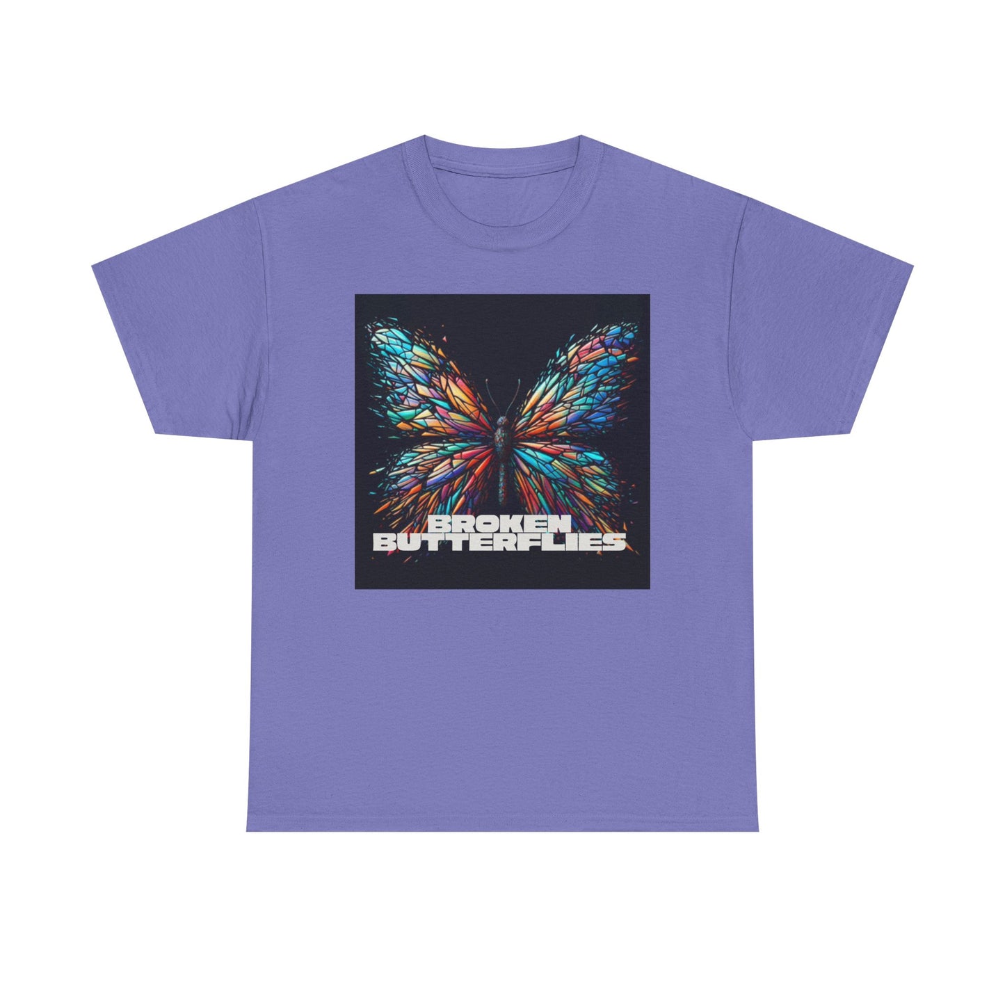 Vibrant Butterfly Tee - Bold Graphic Unisex Cotton T-Shirt, Casual Wear, Gift for Nature Lovers, Unique Fashion Piece, Summer Outing