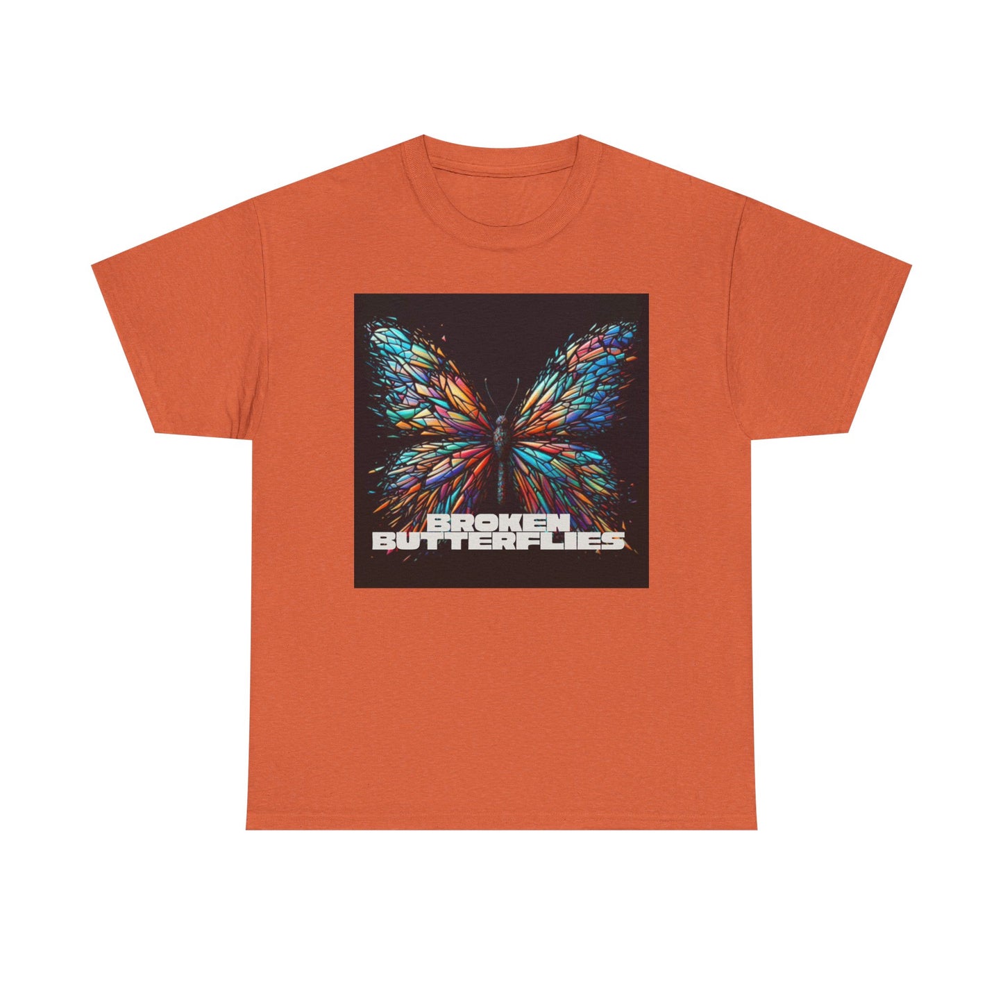 Vibrant Butterfly Tee - Bold Graphic Unisex Cotton T-Shirt, Casual Wear, Gift for Nature Lovers, Unique Fashion Piece, Summer Outing
