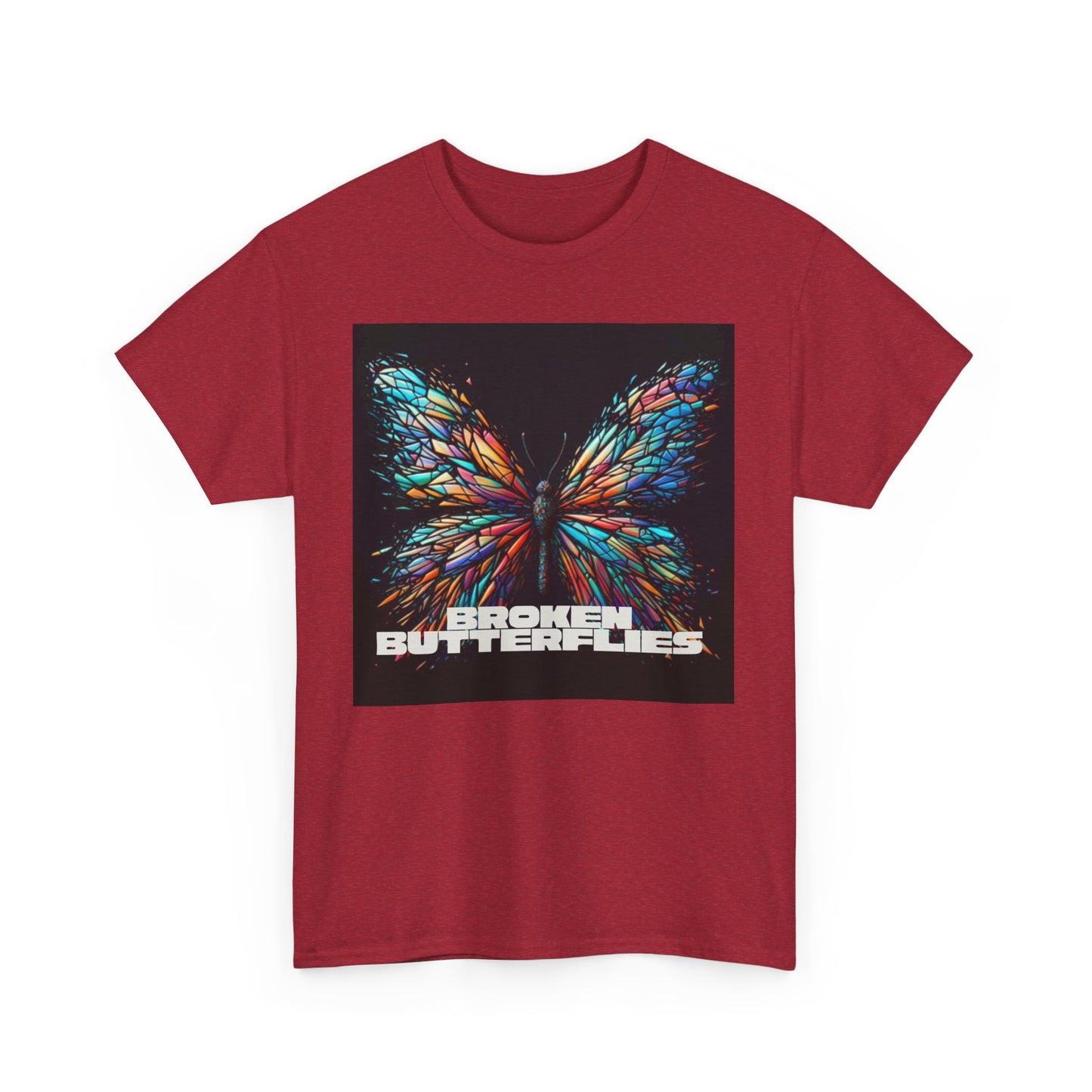 Vibrant Butterfly Tee - Bold Graphic Unisex Cotton T-Shirt, Casual Wear, Gift for Nature Lovers, Unique Fashion Piece, Summer Outing