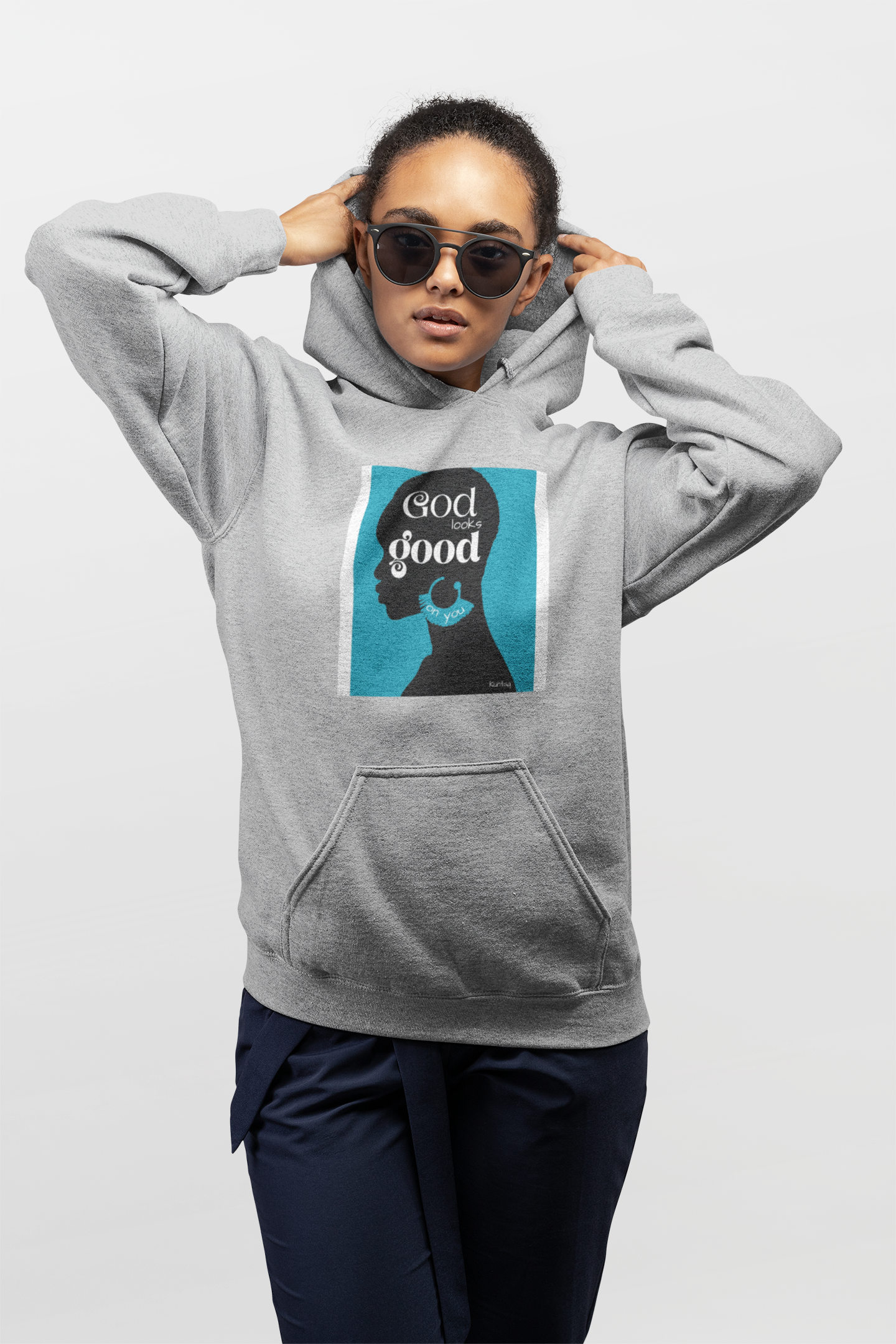 God is Good Inspirational Hoodie | Unisex Heavy Blend Sweatshirt for Everyday Wear, Gifting, Motivational Apparel, Cozy Style