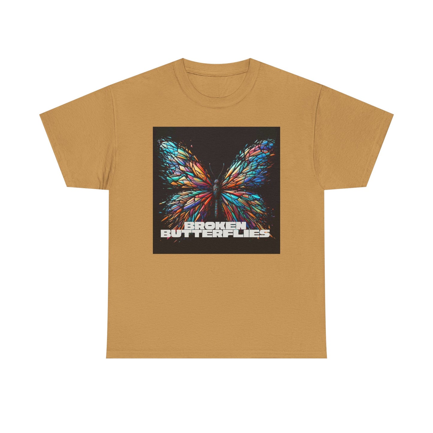 Vibrant Butterfly Tee - Bold Graphic Unisex Cotton T-Shirt, Casual Wear, Gift for Nature Lovers, Unique Fashion Piece, Summer Outing