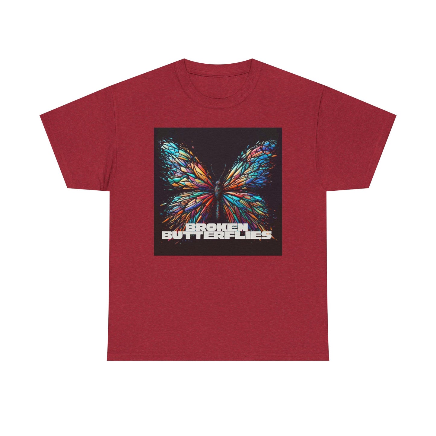 Vibrant Butterfly Tee - Bold Graphic Unisex Cotton T-Shirt, Casual Wear, Gift for Nature Lovers, Unique Fashion Piece, Summer Outing