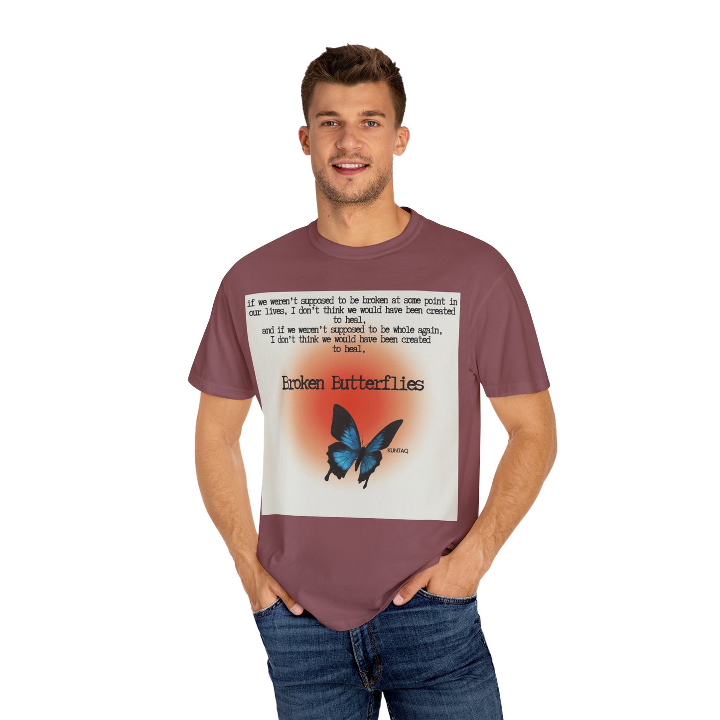 Broken Butterflies Unisex T-Shirt, Inspirational Graphic Tee, Gift for Nature Lovers, Casual Wear, Unique Statement Shirt