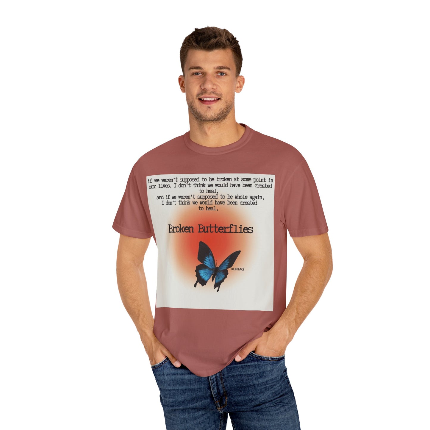Broken Butterflies Unisex T-Shirt, Inspirational Graphic Tee, Gift for Nature Lovers, Casual Wear, Unique Statement Shirt