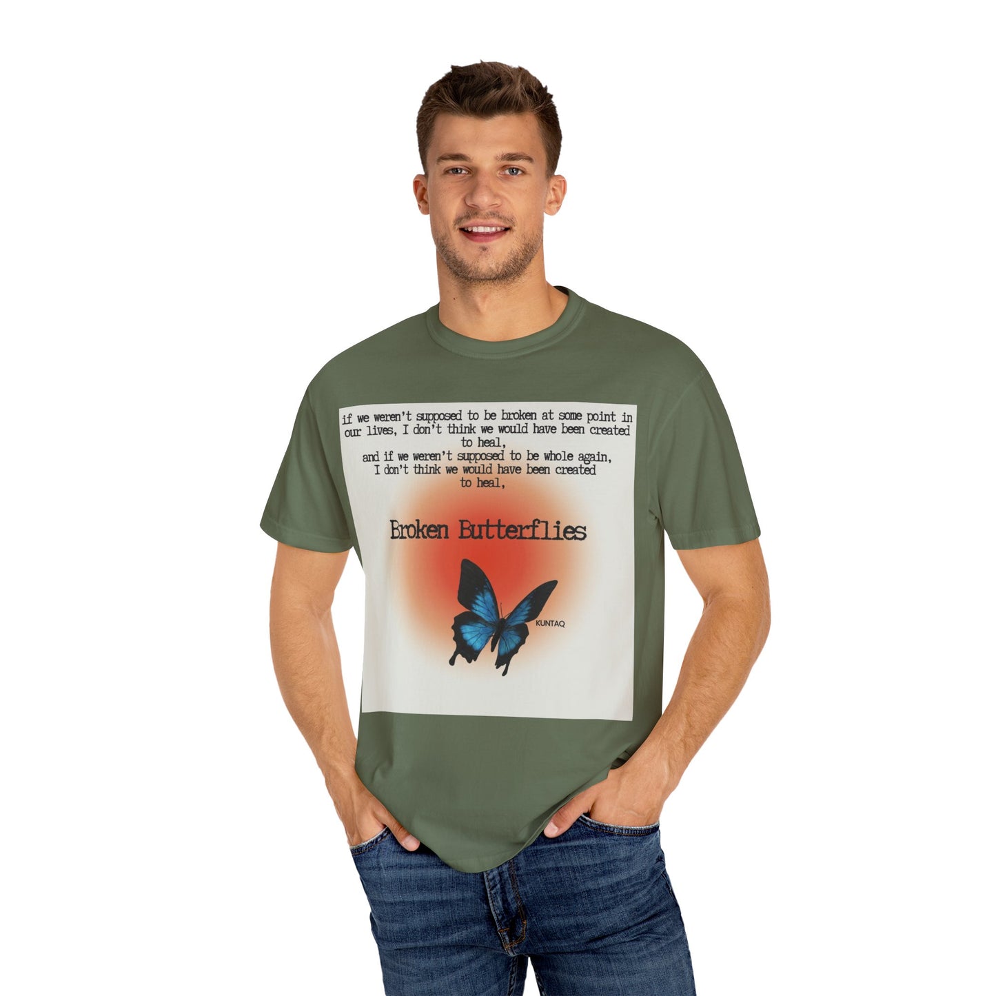 Broken Butterflies Unisex T-Shirt, Inspirational Graphic Tee, Gift for Nature Lovers, Casual Wear, Unique Statement Shirt