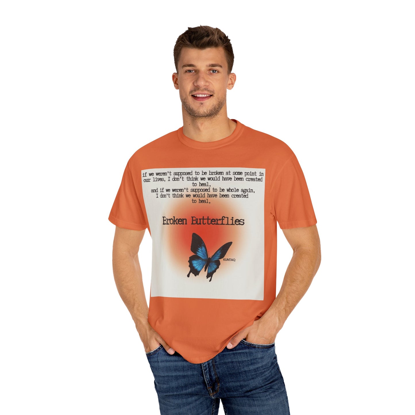 Broken Butterflies Unisex T-Shirt, Inspirational Graphic Tee, Gift for Nature Lovers, Casual Wear, Unique Statement Shirt
