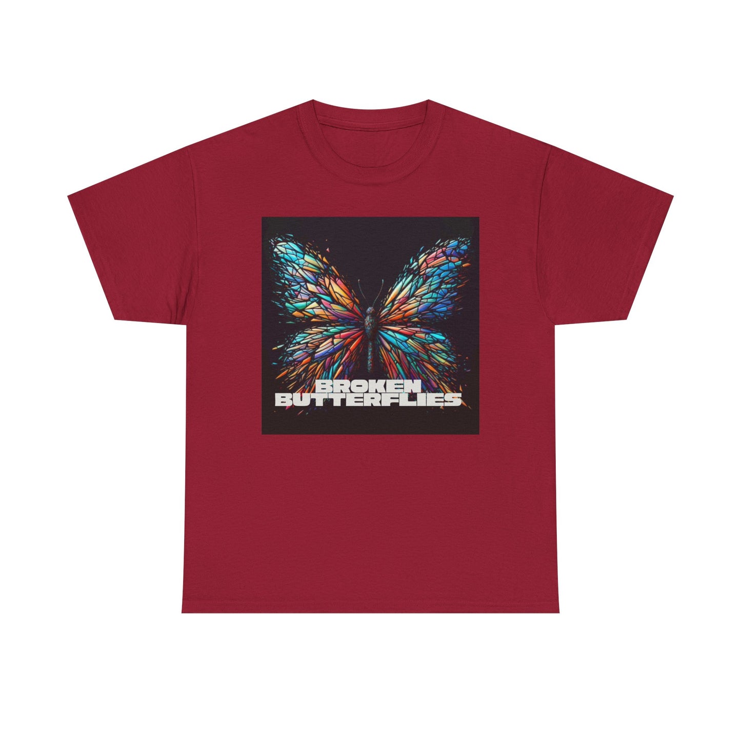 Vibrant Butterfly Tee - Bold Graphic Unisex Cotton T-Shirt, Casual Wear, Gift for Nature Lovers, Unique Fashion Piece, Summer Outing