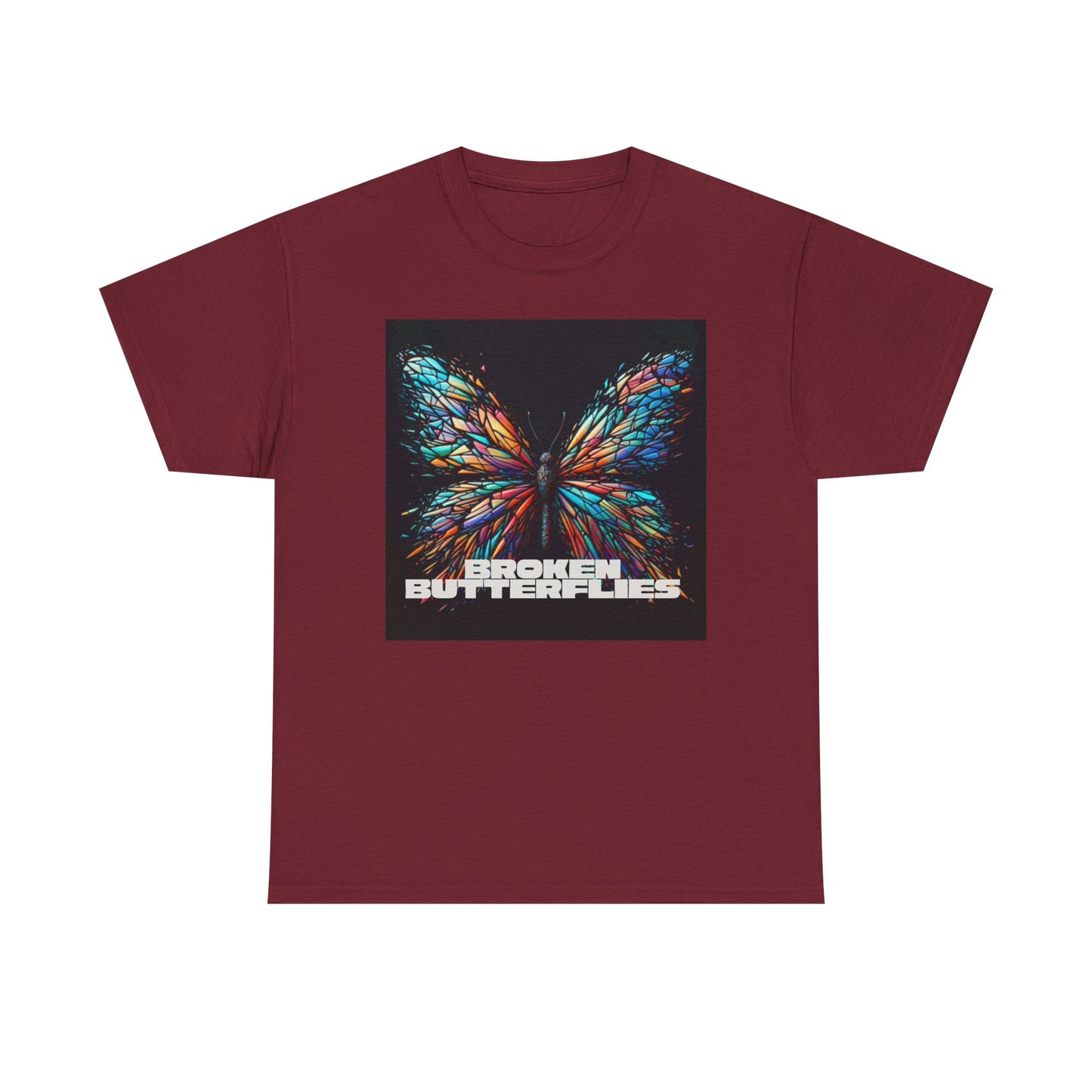 Vibrant Butterfly Tee - Bold Graphic Unisex Cotton T-Shirt, Casual Wear, Gift for Nature Lovers, Unique Fashion Piece, Summer Outing