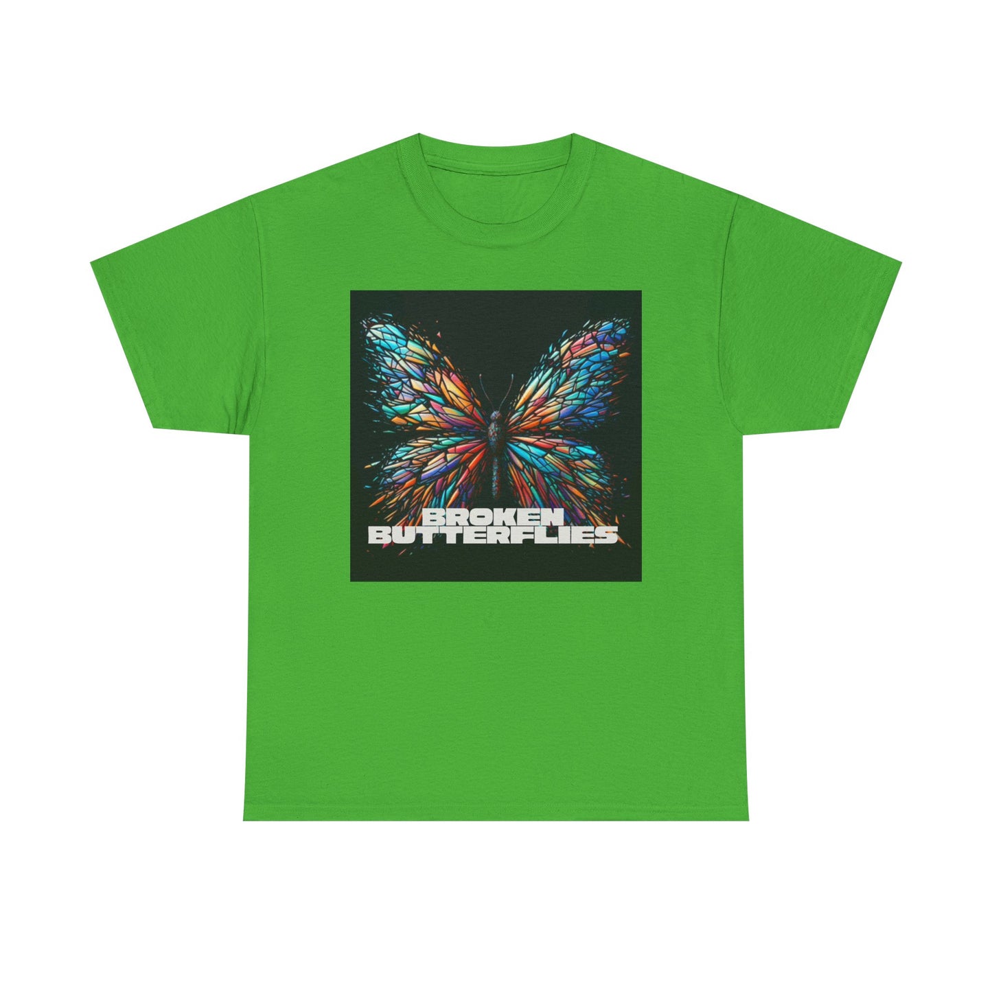 Vibrant Butterfly Tee - Bold Graphic Unisex Cotton T-Shirt, Casual Wear, Gift for Nature Lovers, Unique Fashion Piece, Summer Outing