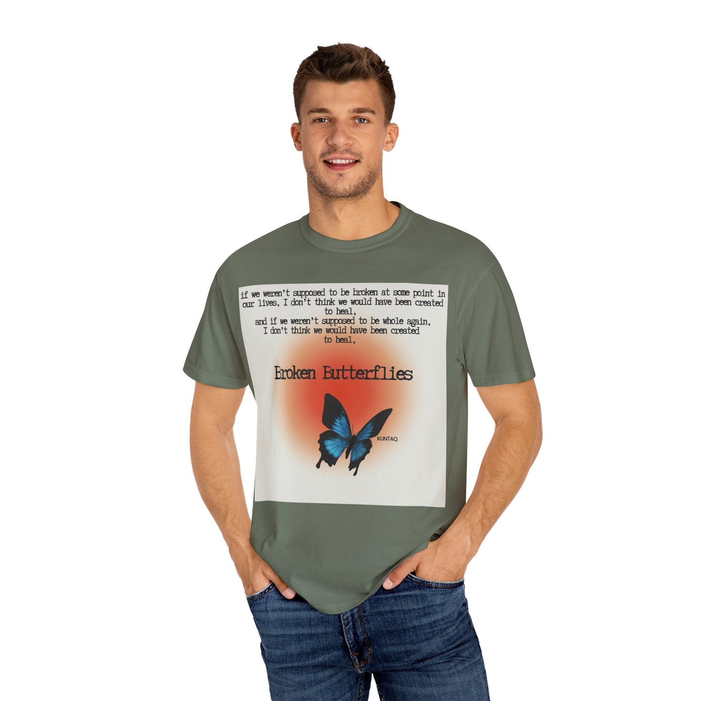 Broken Butterflies Unisex T-Shirt, Inspirational Graphic Tee, Gift for Nature Lovers, Casual Wear, Unique Statement Shirt