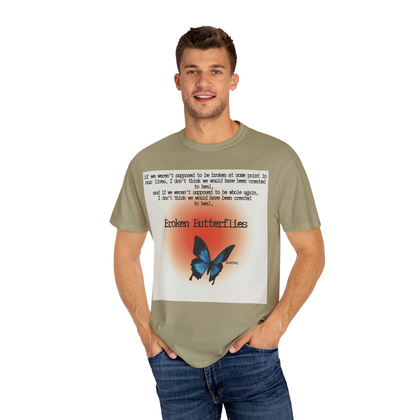 Broken Butterflies Unisex T-Shirt, Inspirational Graphic Tee, Gift for Nature Lovers, Casual Wear, Unique Statement Shirt