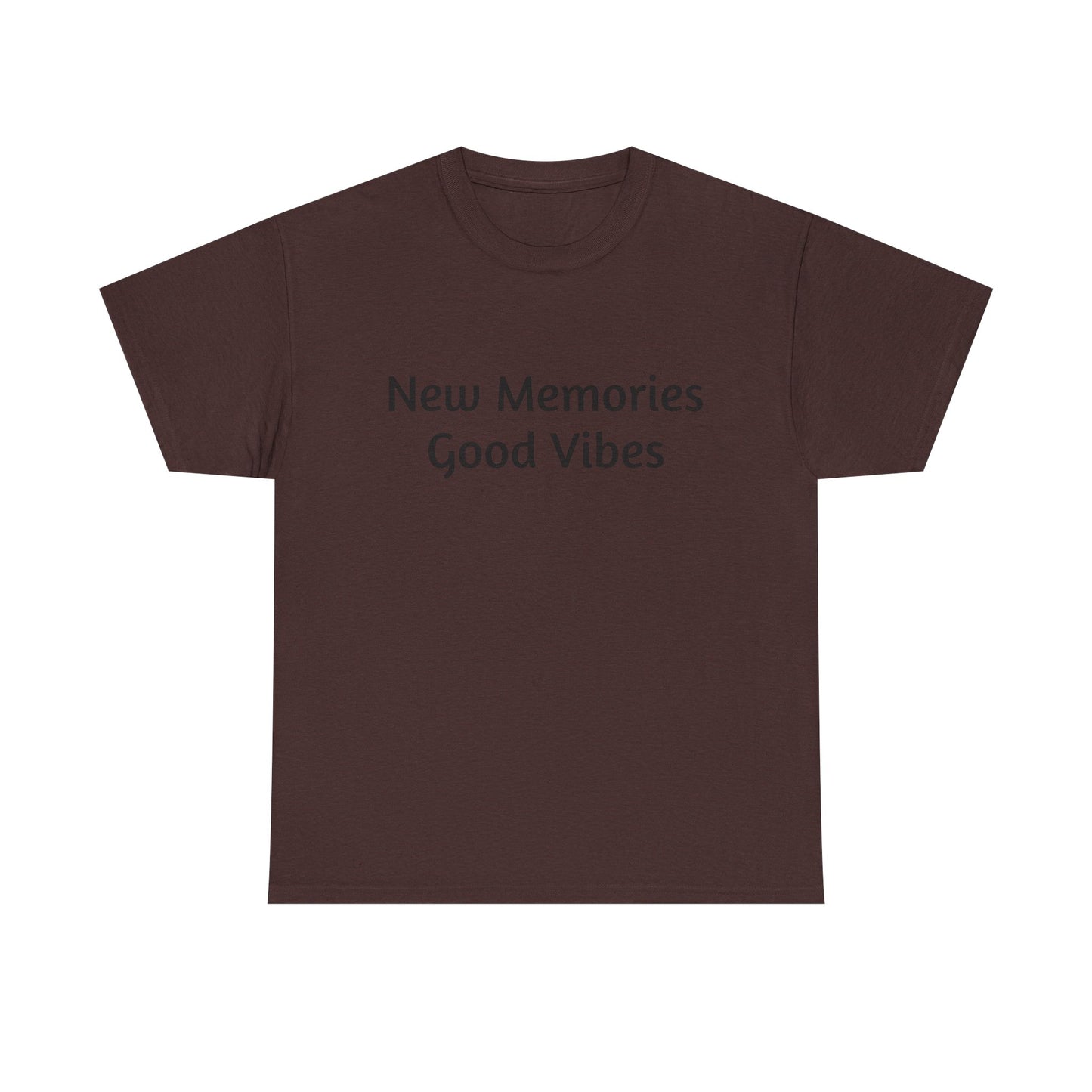 Good Vibes Unisex Heavy Cotton Tee - Casual Feel-Good Shirt