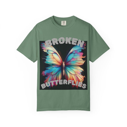 Colorful Butterfly T-Shirt - 'Broken Butterflies' Design, Unisex Tee for Nature Lovers, Gift for Birthdays, Spring Style, Casual Wear