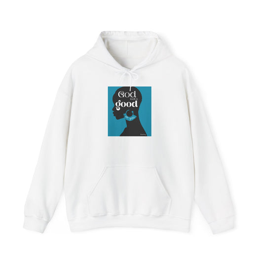 God is Good Inspirational Hoodie | Unisex Heavy Blend Sweatshirt for Everyday Wear, Gifting, Motivational Apparel, Cozy Style
