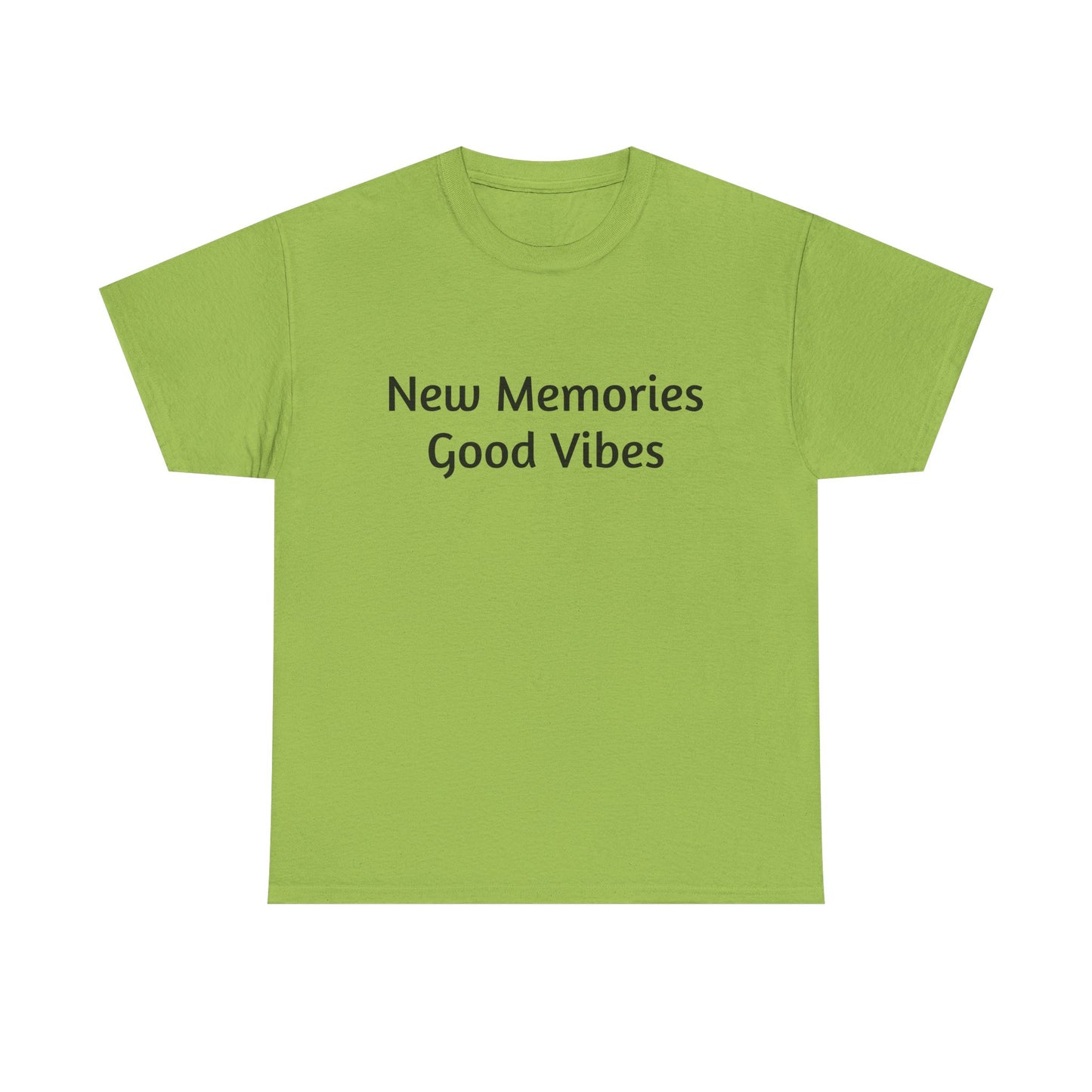 Good Vibes Unisex Heavy Cotton Tee - Casual Feel-Good Shirt