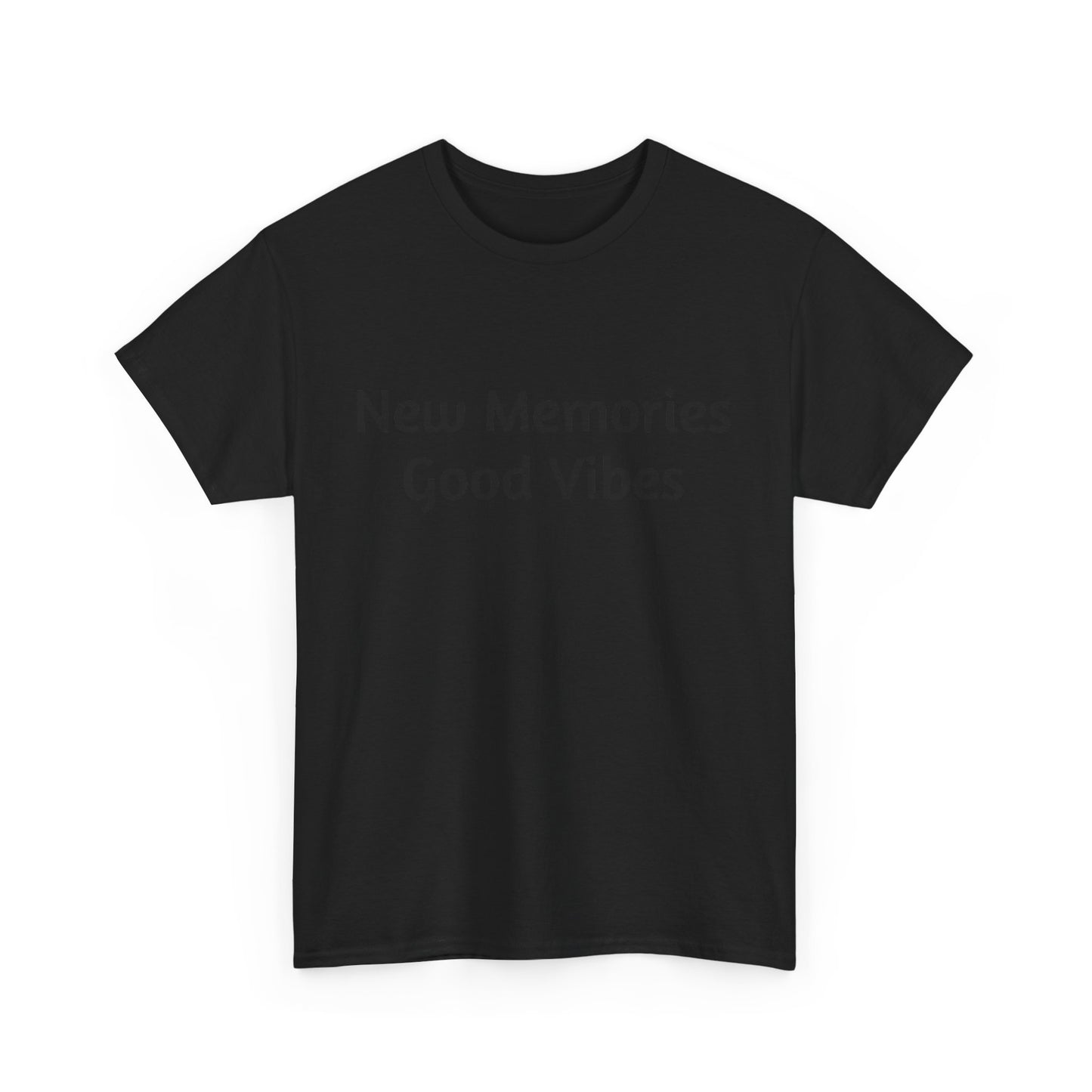 Good Vibes Unisex Heavy Cotton Tee - Casual Feel-Good Shirt
