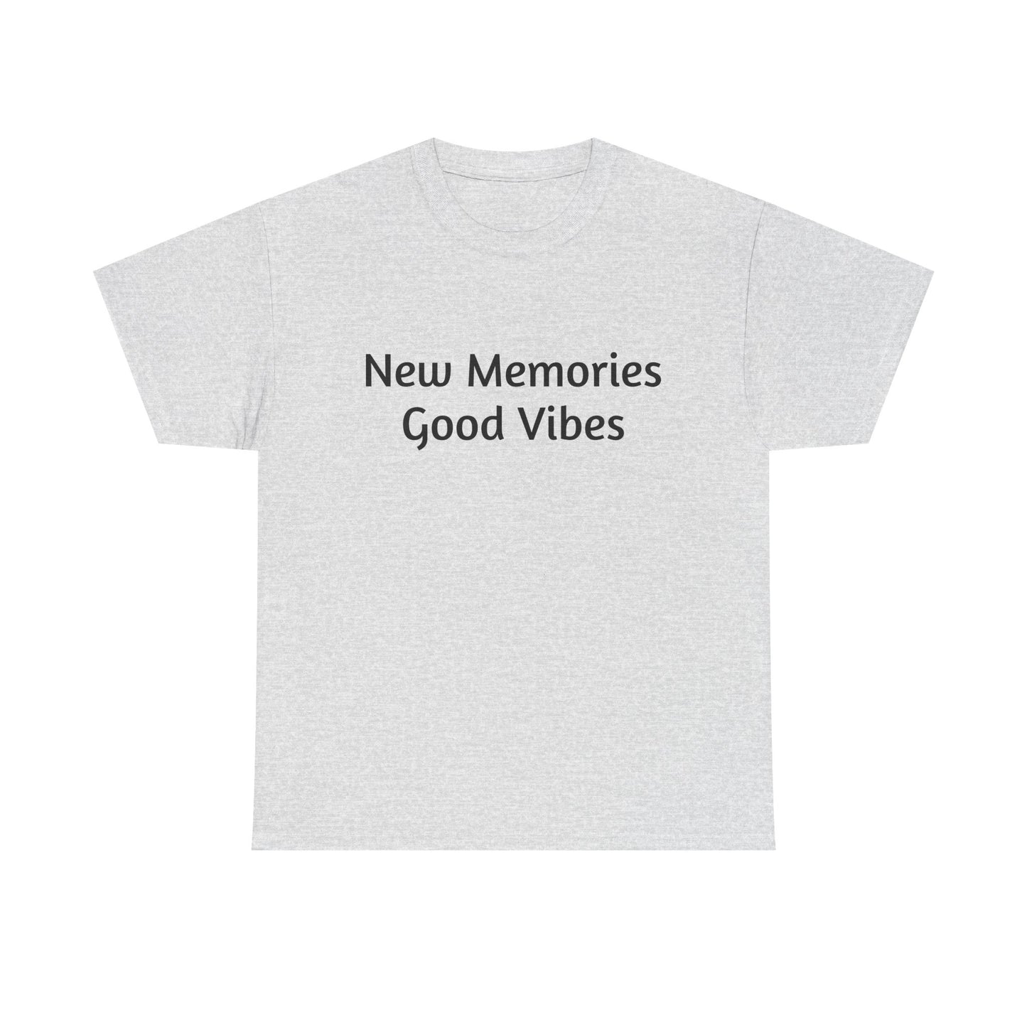 Good Vibes Unisex Heavy Cotton Tee - Casual Feel-Good Shirt
