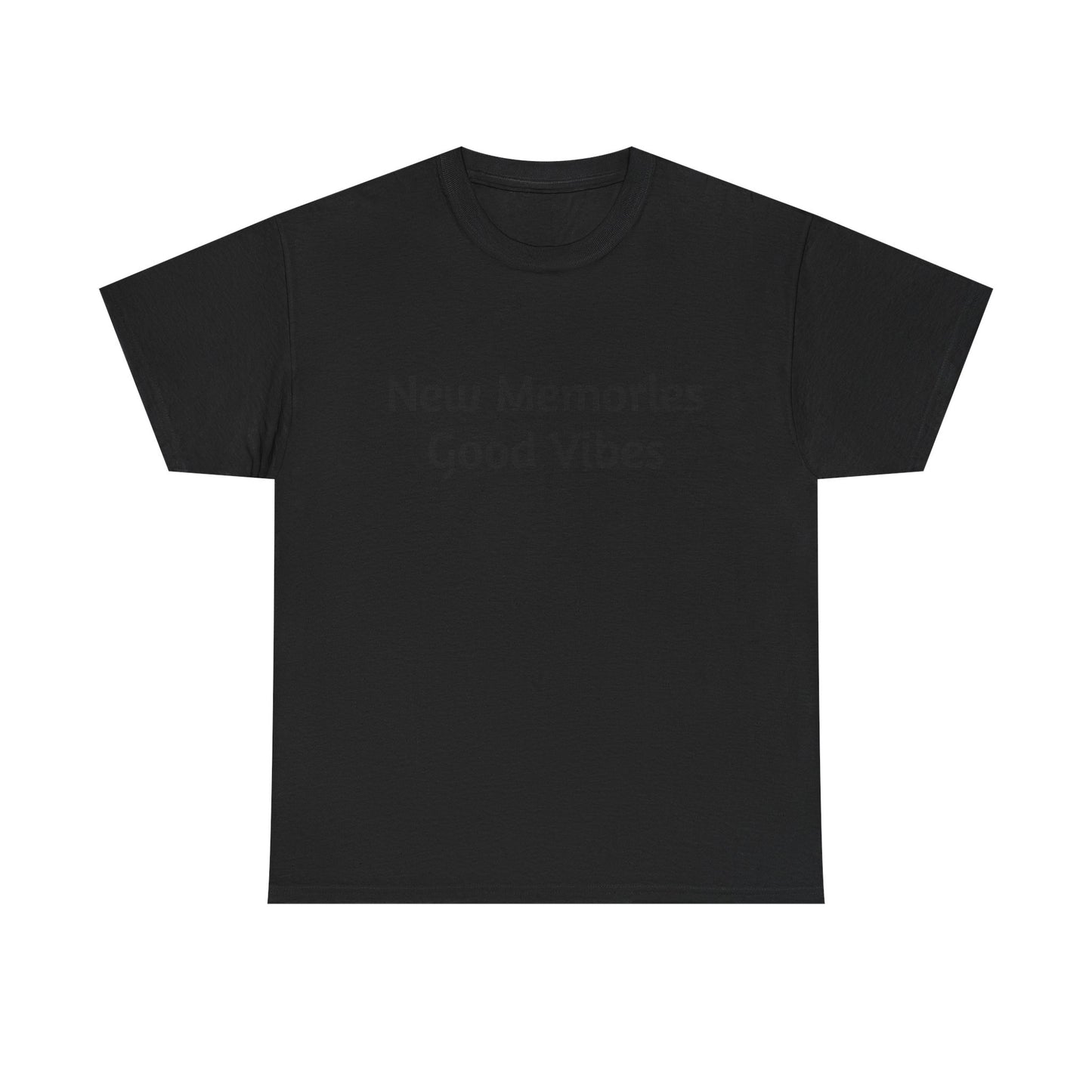Good Vibes Unisex Heavy Cotton Tee - Casual Feel-Good Shirt