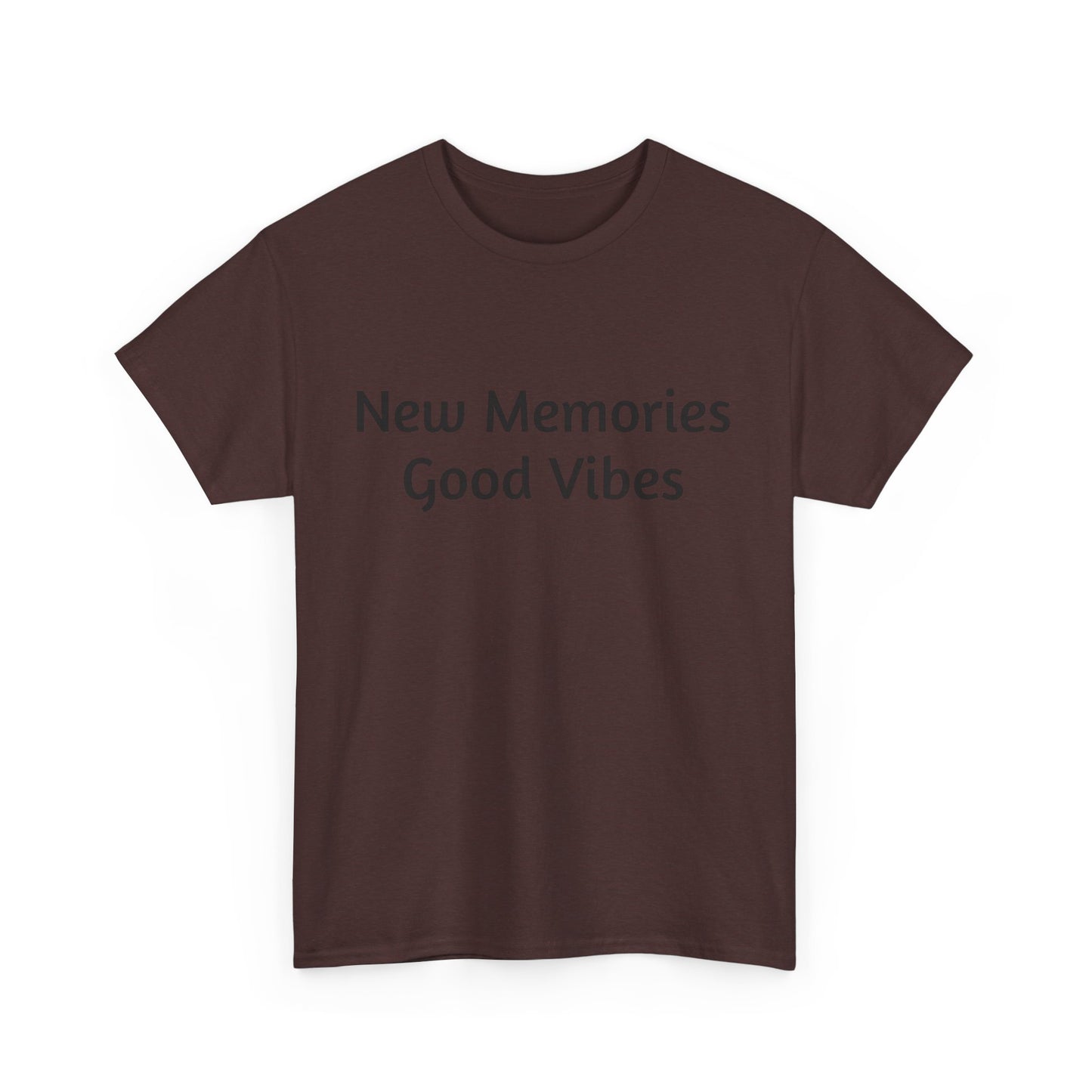 Good Vibes Unisex Heavy Cotton Tee - Casual Feel-Good Shirt