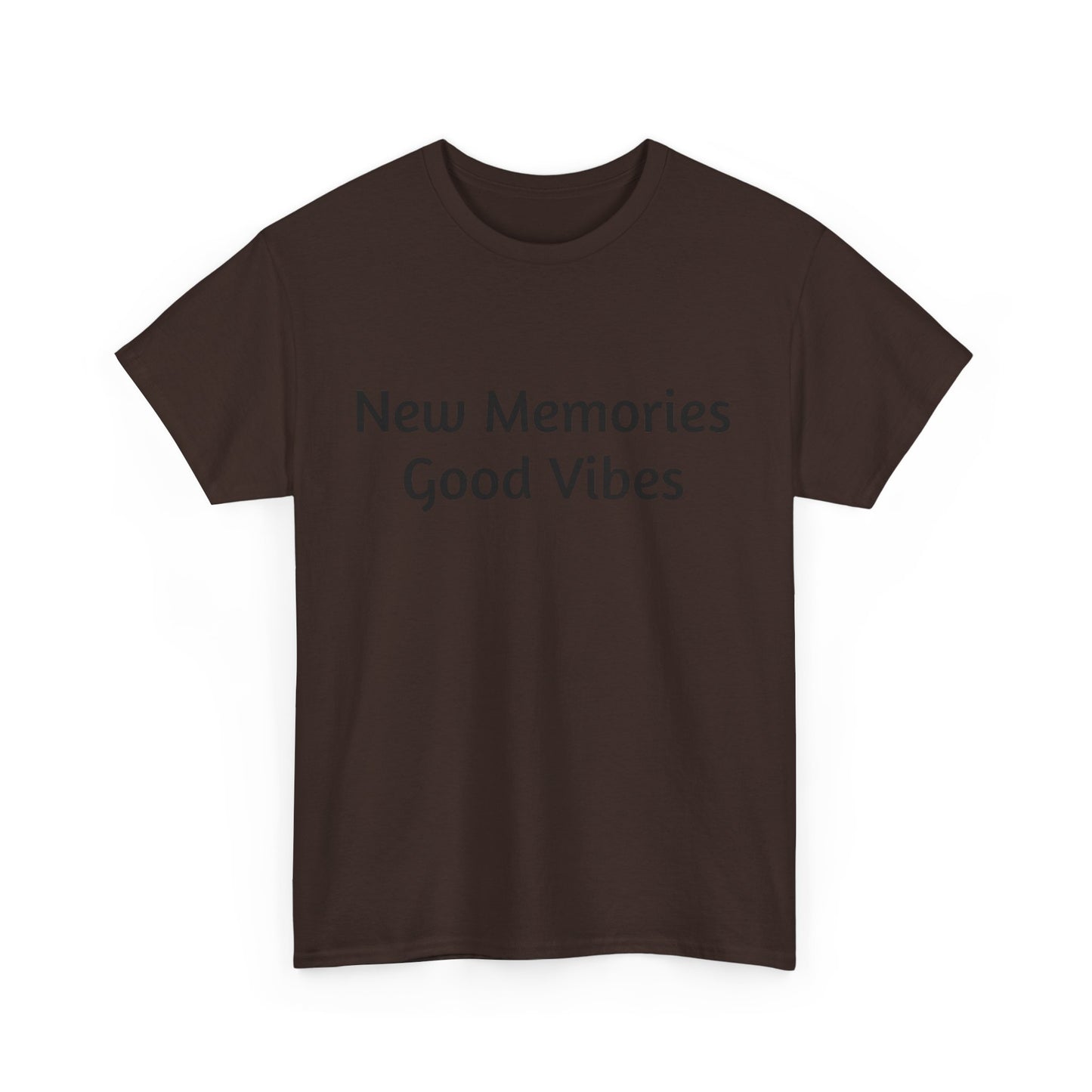 Good Vibes Unisex Heavy Cotton Tee - Casual Feel-Good Shirt