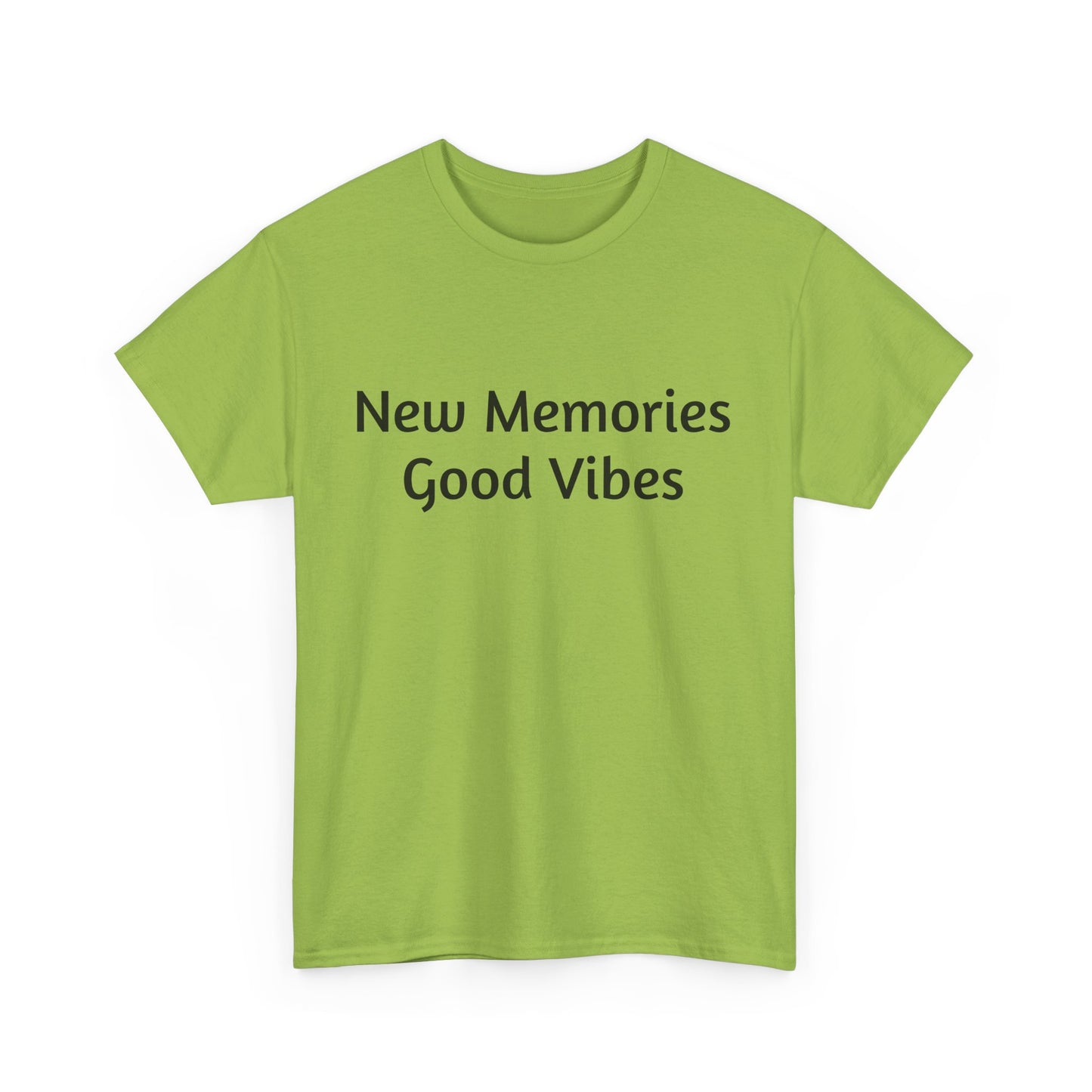 Good Vibes Unisex Heavy Cotton Tee - Casual Feel-Good Shirt