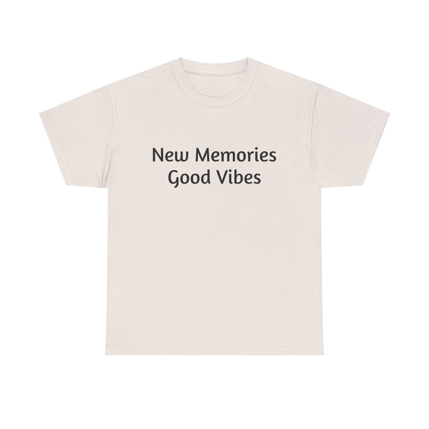 Good Vibes Unisex Heavy Cotton Tee - Casual Feel-Good Shirt